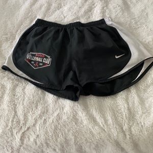 Black and white volleyball shorts